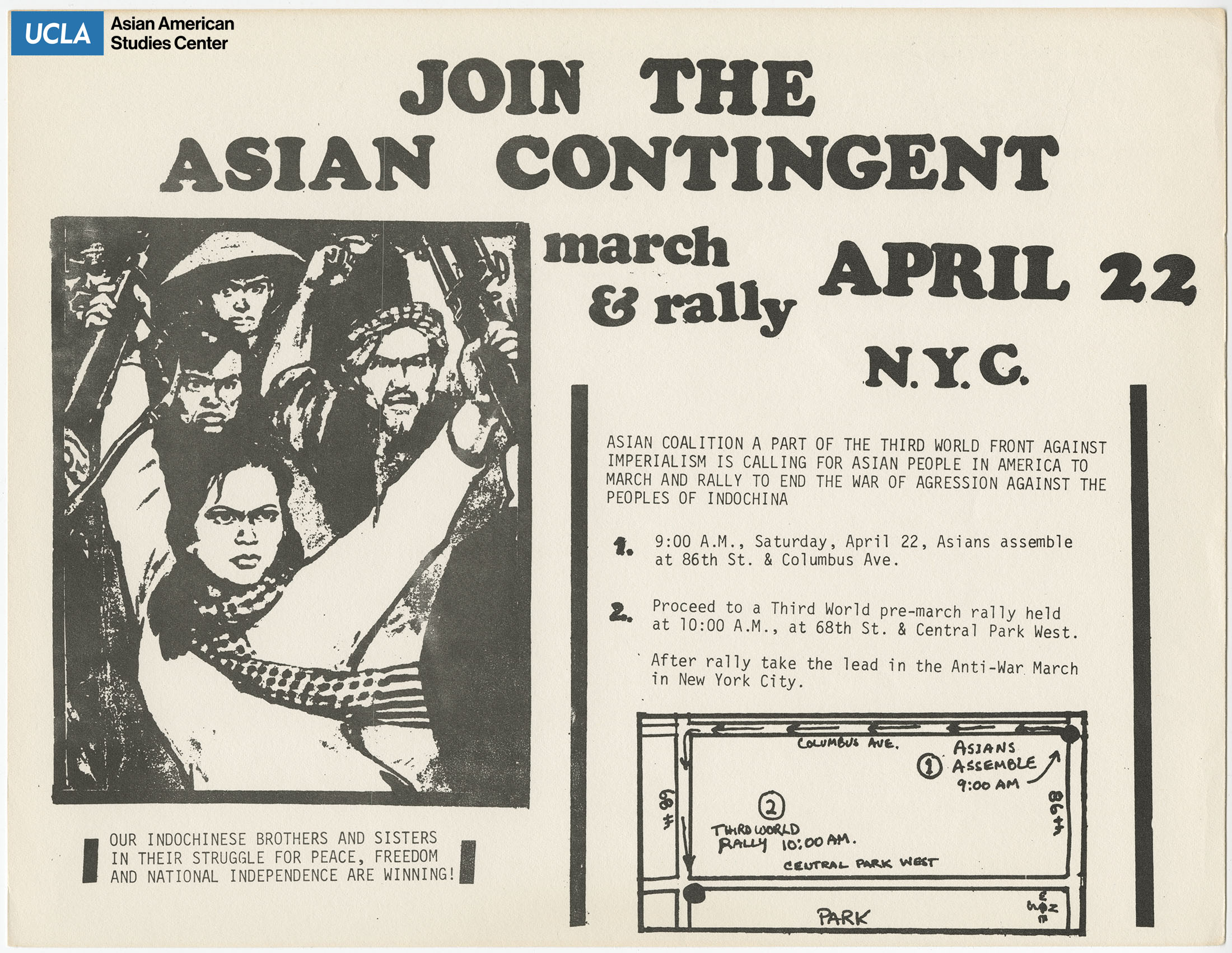 Asian Coalition march and rally against imperialism.